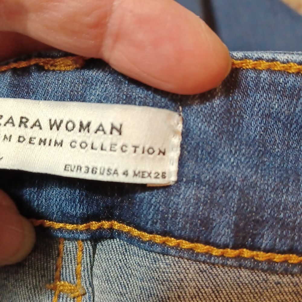 Zara woman premium denim collection skinny jeans sz 4 - Picture 9 of 9